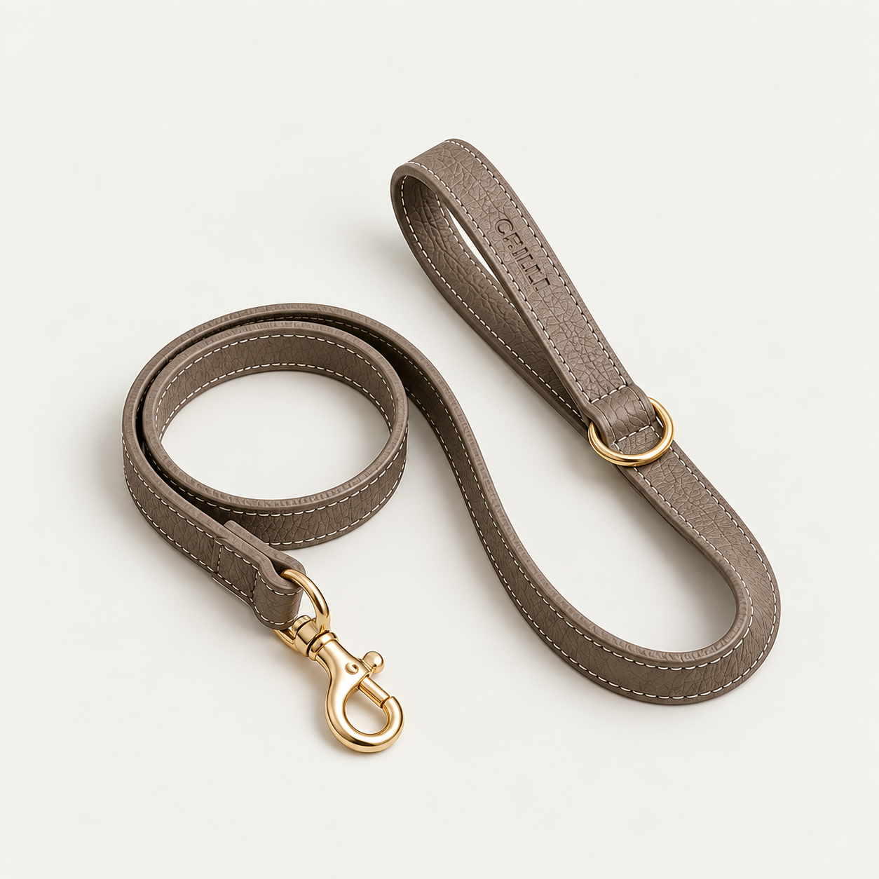 Wimbledon Lead in Tapue full-grain leather with gold-tone hardware